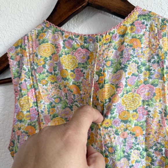 NEW Minnow Kids Girls Dress Liberty Floral Fabric Elysiah A Line Size 9/10 - Picture 7 of 10